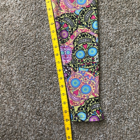 DonaJo Esqueleto Sugar Skull Leggings Size 1 (S/M) - Picture 7 of 12
